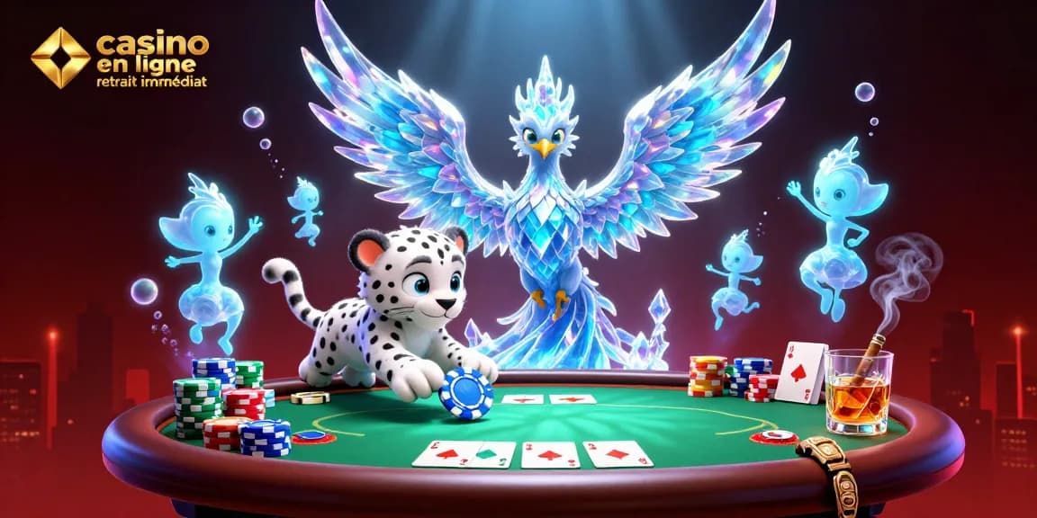 Jouer au casino en ligne retrait immédiat avec un phœnix de glace et des cubs de léopards