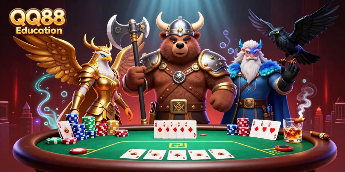 Experience enthralling gameplay with QQ88 Education as the Viking bear and Valkyrie eagle dominate the casino.