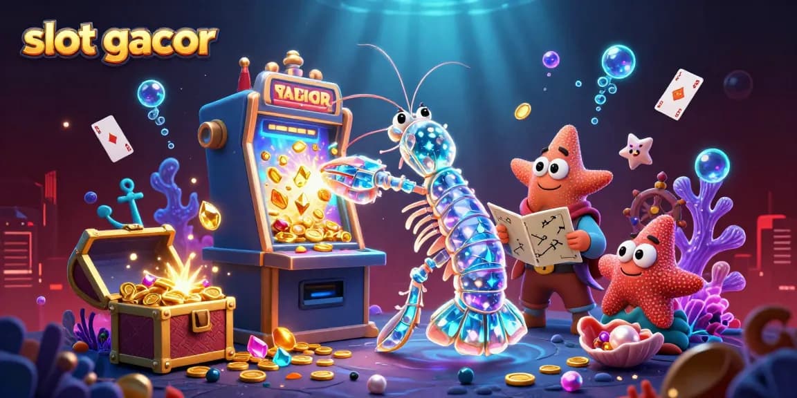 Experience slot gacor excitement with a vibrant 3D scene of action, gems, and mystery!