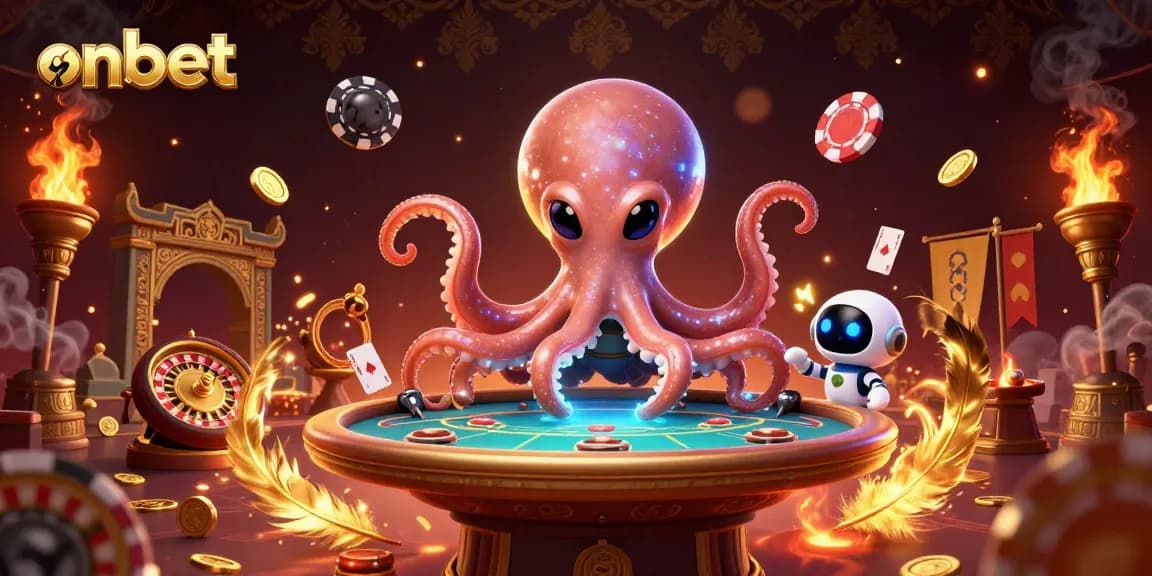 Experience thrilling poker action on onbet with its vibrant space-themed casino adventure.