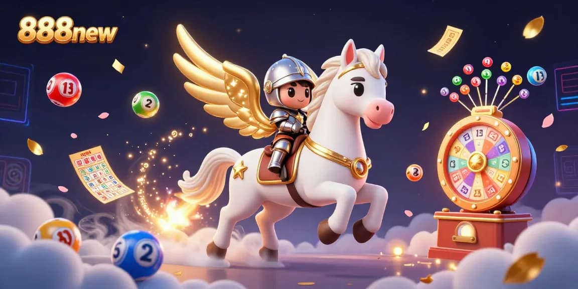 Experience the thrill of 888new's exciting games with dynamic visuals of lotteries and prizes.