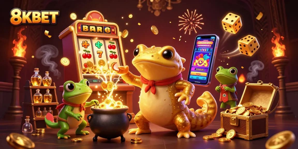 Experience thrilling wins at 8KBET with enchanting scenes from a dynamic casino world.