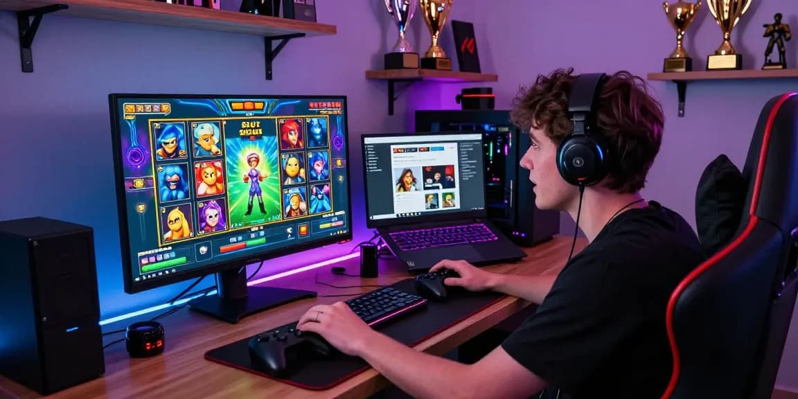 Exciting Slot Zeus gaming environment with player engaged in vibrant online slots.