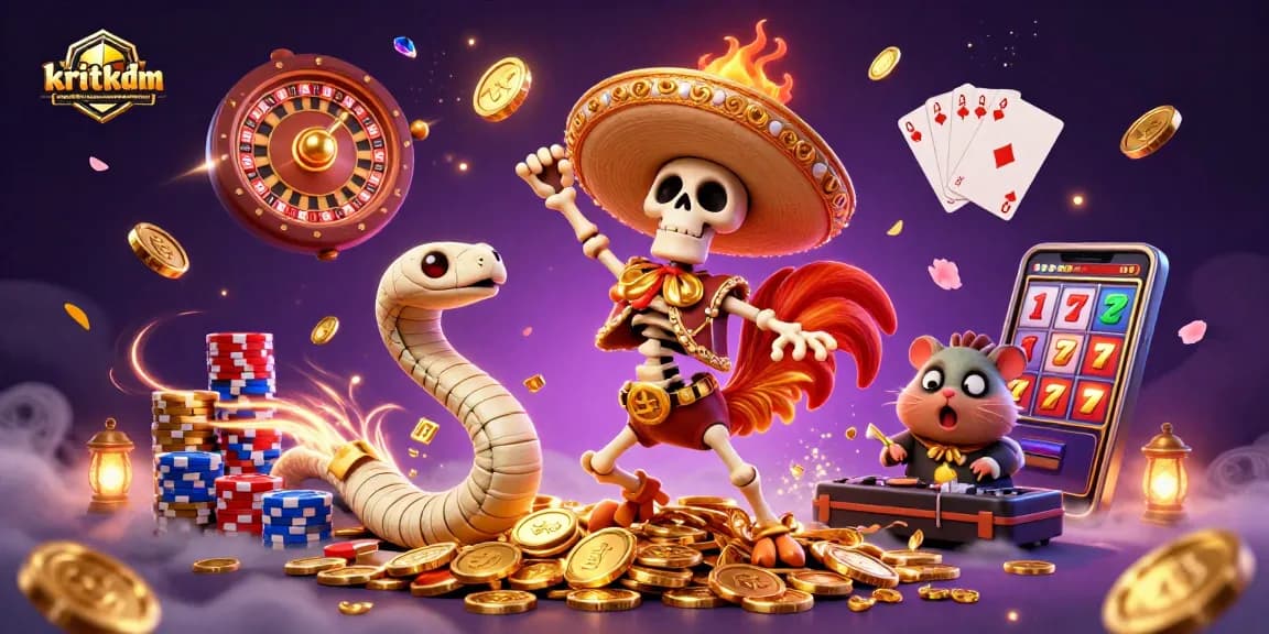 Engage with thrilling moments at kritikdansarancongtogel, featuring vibrant casino characters and games.
