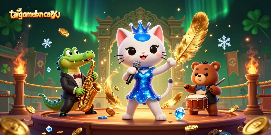 Experience the thrilling atmosphere of taigamebancaanxu with vibrant characters and exciting casino elements.