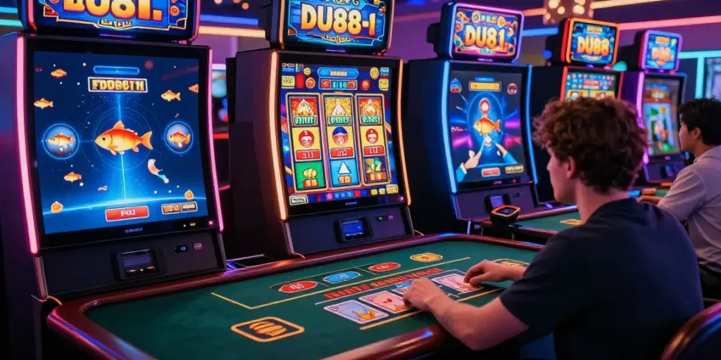 Exciting online gaming experience at du88 with colorful graphics and lively atmosphere.