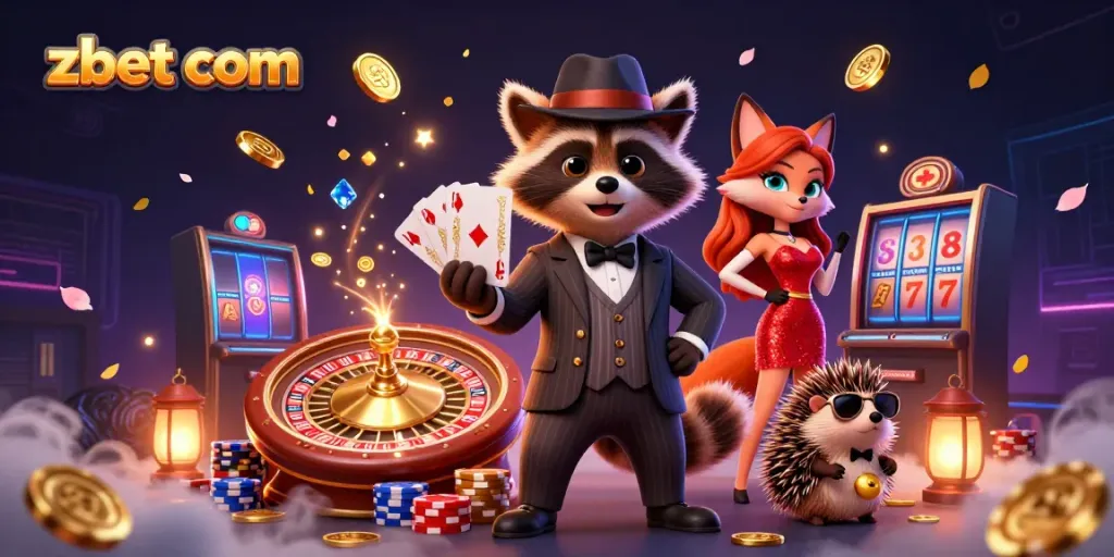 Engage with thrilling action on zbet com as the suave raccoon, glamorous fox lady, and hedgehog bouncer dominate the casino scene.