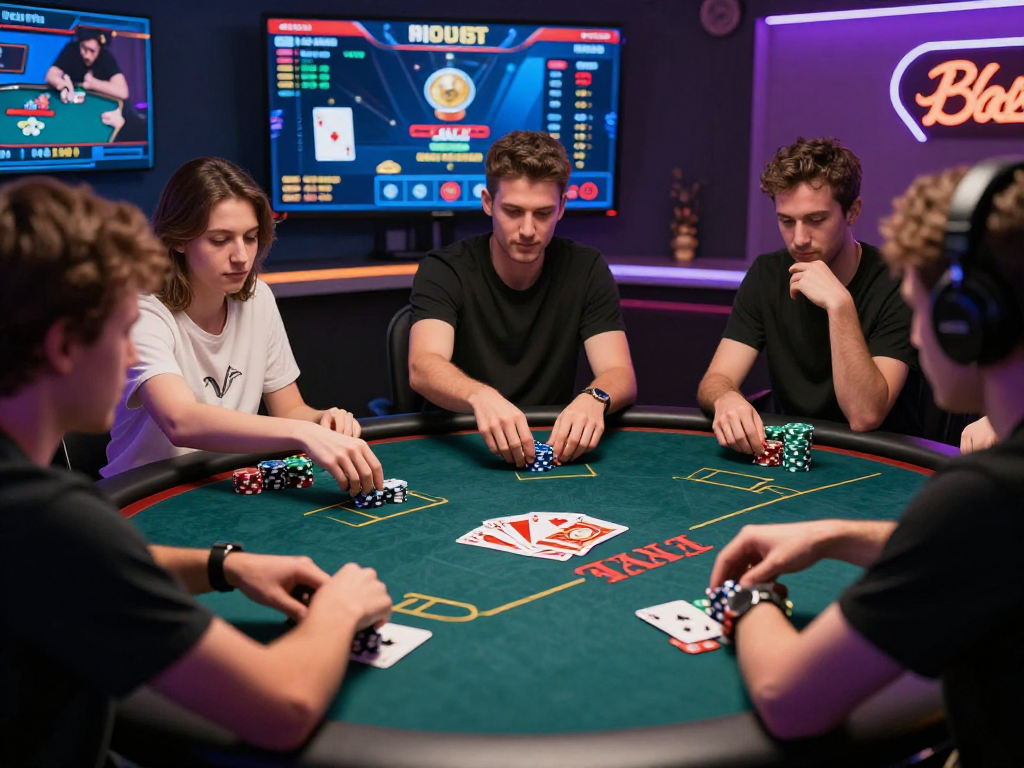 Engaged players at Poker88's vibrant online gaming platform.
