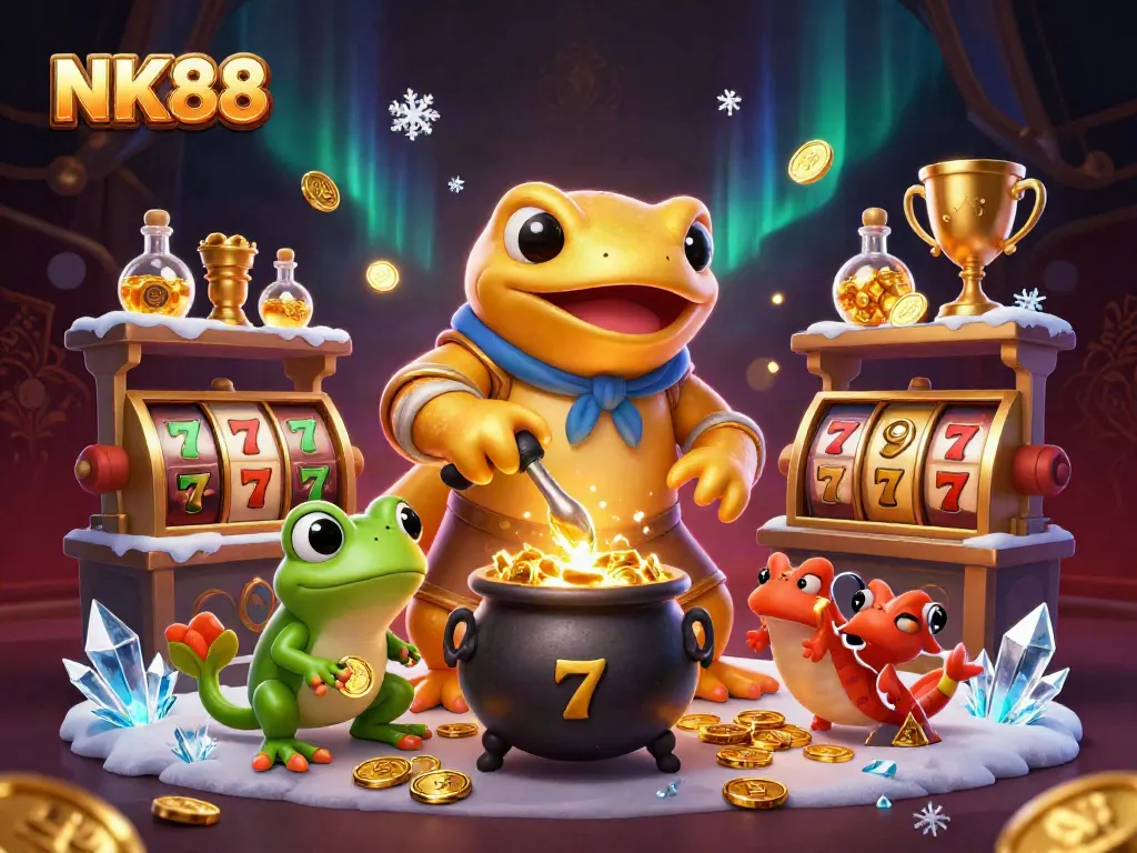 Experience the excitement of NK88 with dynamic 3D casino elements and captivating characters.