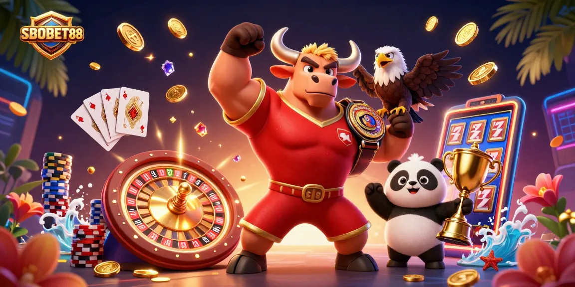 SBOBET88 menawarkan pengalaman taruhan dengan odds tinggi dan bonus harian dalam ilustrasi kasino yang menarik.