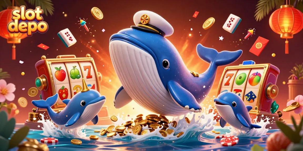 Mainkan slot depo dengan keseruan dikelilingi karakter lucu, simbol keberuntungan dan koin emas.
