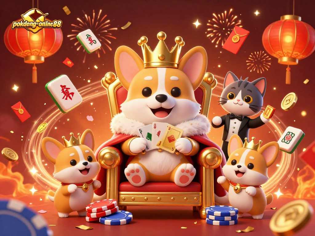 Experience thrilling gameplay at pokdeng-online88 with vibrant characters and lively casino elements.