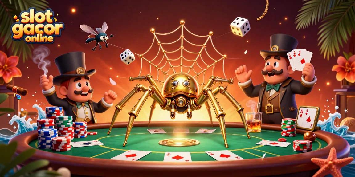 Saat bermain slot gacor online, jaring laba-laba menawan dihadirkan dalam ilustrasi 3D yang menakjubkan.