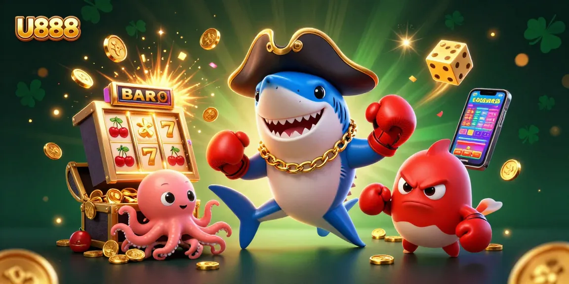 U888 players enjoy jackpot rewards with vibrant 3D characters and gaming elements enhancing the excitement.