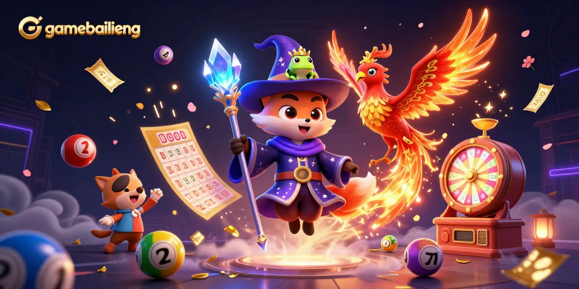 Engage in the thrilling world of gamebailieng with vibrant lottery elements and enchanting characters.