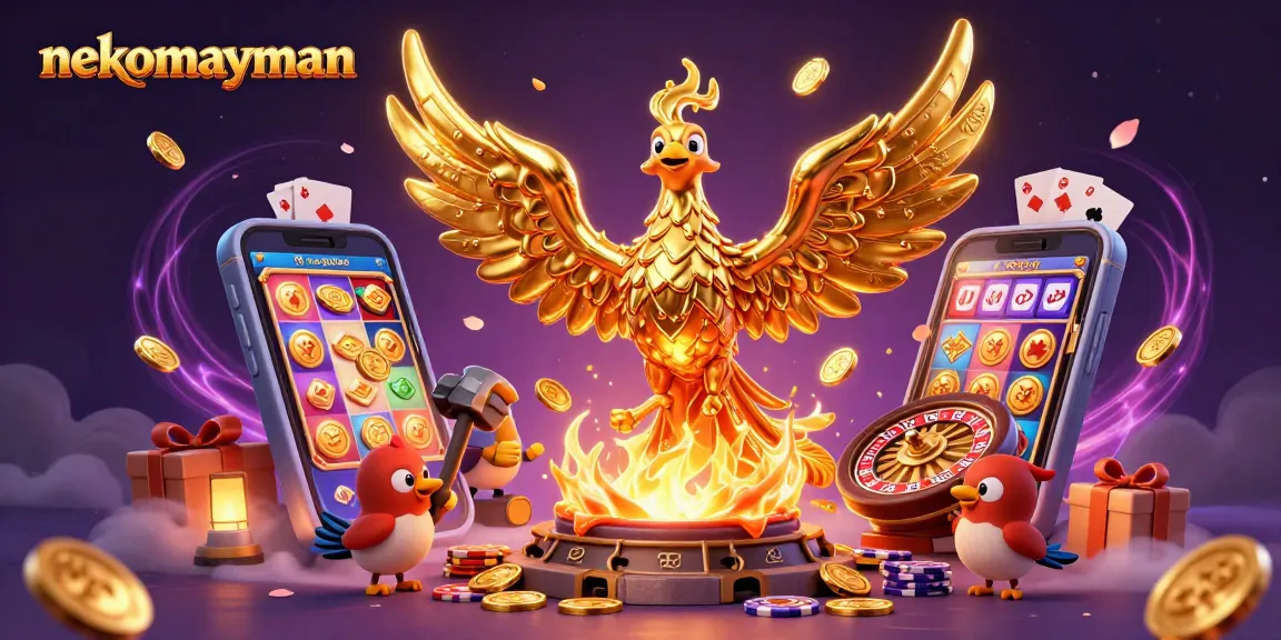 NekoMayMan offers thrilling slot action with golden symbols and vibrant game effects.