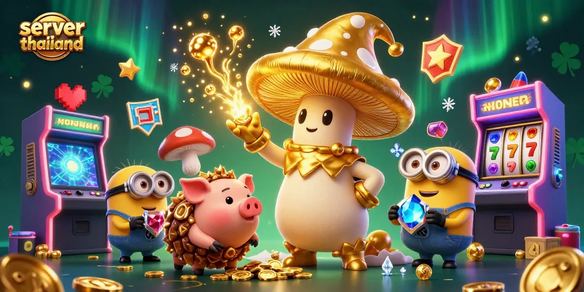 Engage with server thailand's golden wizard game scene overflowing with vibrant casino elements.