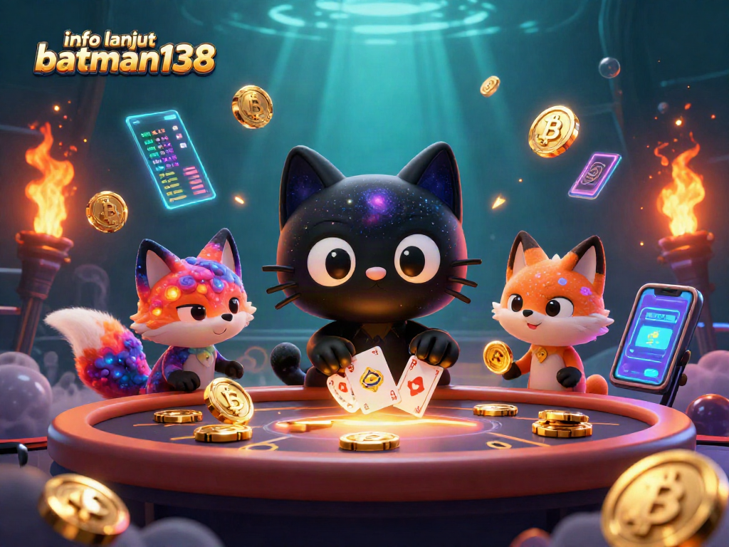 Info lanjut batman138 menarik perhatian dengan kucing hitam 3D dan elemen kasino digital.