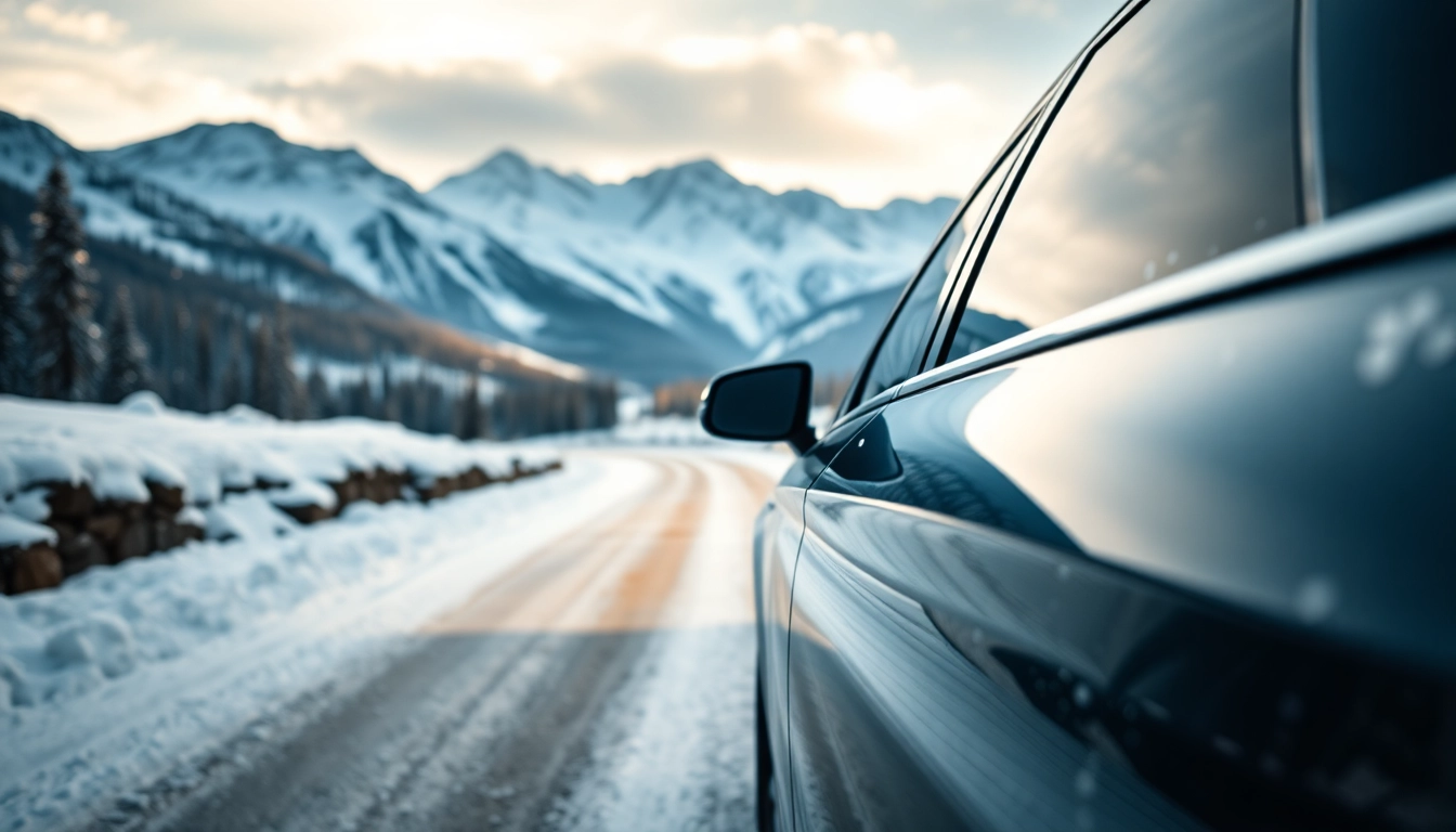 Enjoy car service vancouver to whistler with a luxurious vehicle on a scenic mountain road.
