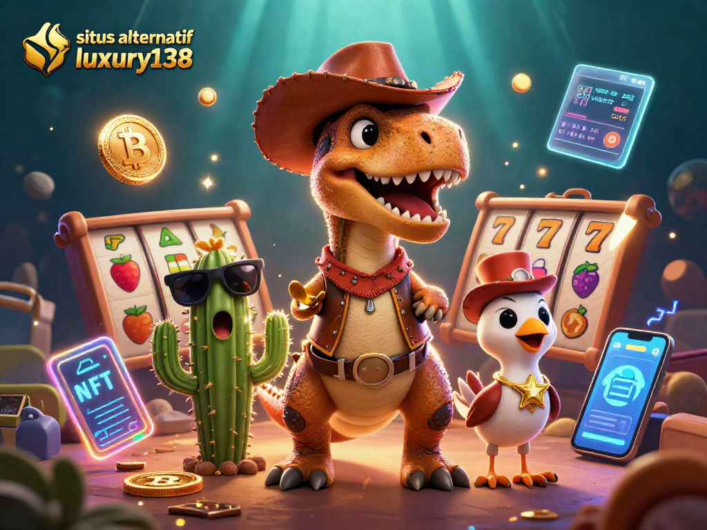 situs alternatif luxury138, nikmati permainan slot 3D yang menarik dengan karakter unik di latar belakang yang menyenangkan.