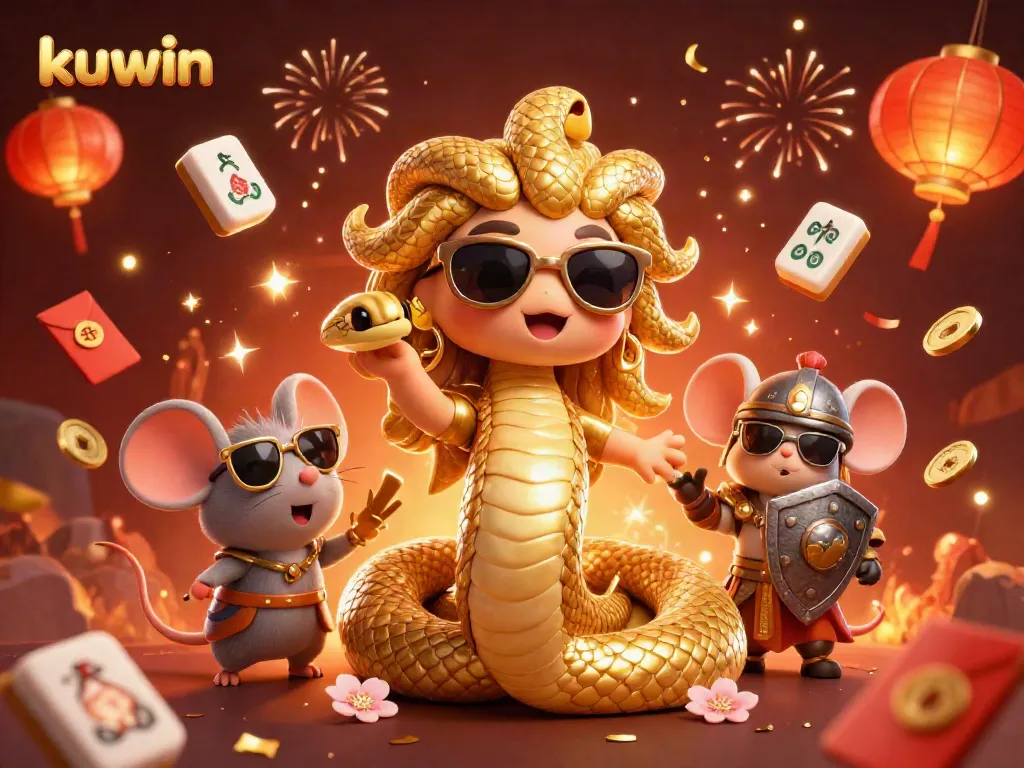 Kuwin brings excitement to players with compelling game visuals featuring interactive characters and casino elements.