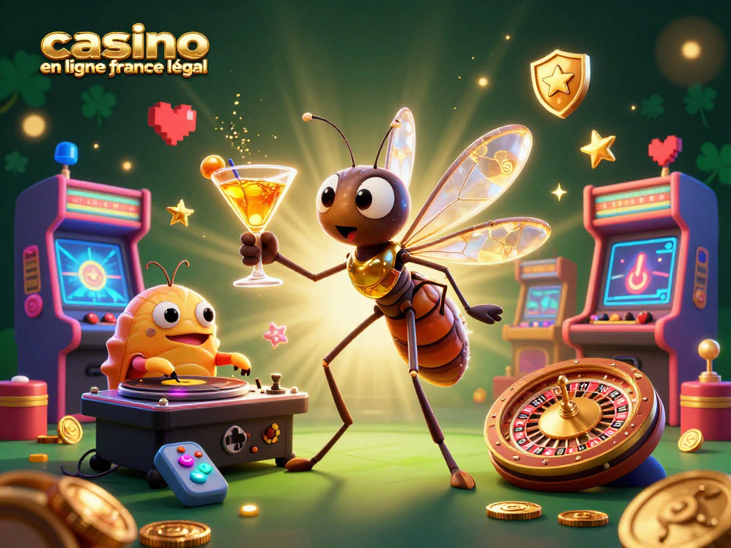 Jouer sur un casino en ligne France légal avec une ambiance ludique et colorée.