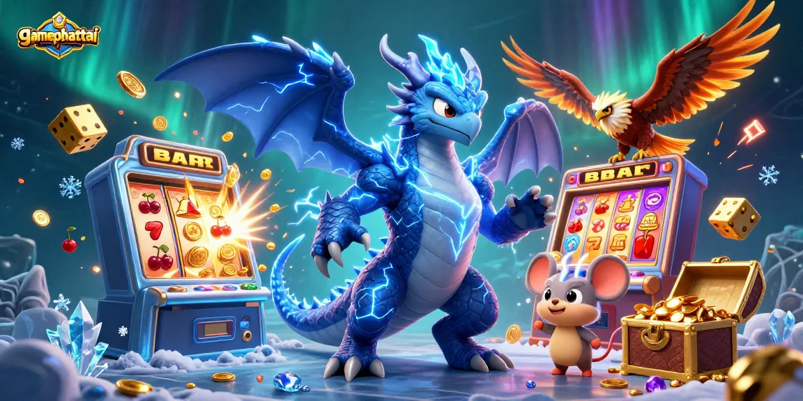 Join the excitement in gamephattai with a thrilling jackpot and dynamic cartoon character action.